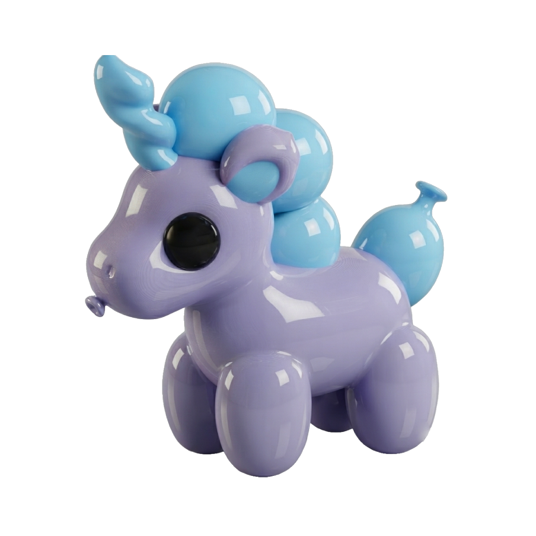 adopt me balloon unicorn keychain